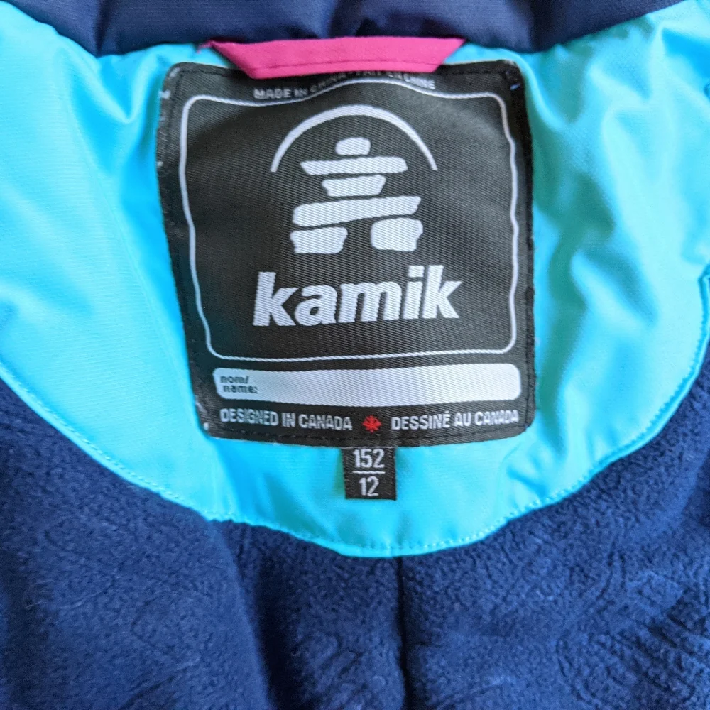 Like new Kamik girls winter coat size 12